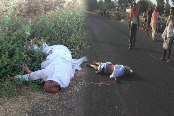 After the incident, the elderly broke the spot on MORNING WALK पर तीन बुजुर्गों को वाहन ने मारी टक्कर, मौके पर ही मौत