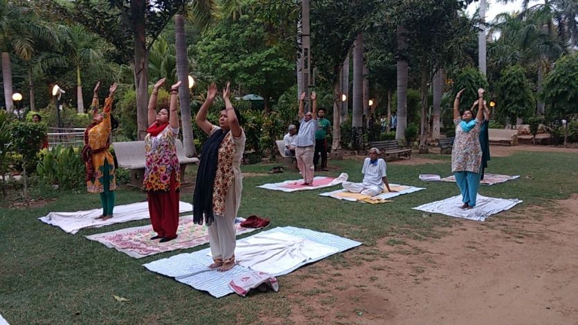 five thousand people will do yoga in lnipe at inte International Yoga Day : पांच हजार लोग एक साथ LNIPE में करेंगे योग