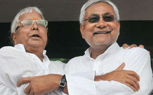 Image result for Lalu and nitish