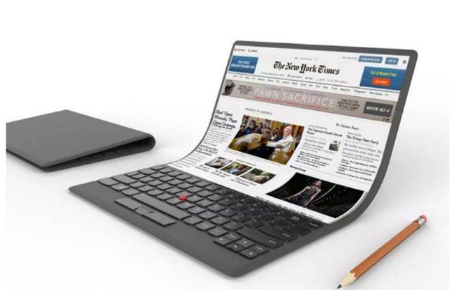 lenovo laptop लेनोवो ने पेश किया फाइल की तरह मुडने वाले लैपटॉप का कॉन्सेप्ट