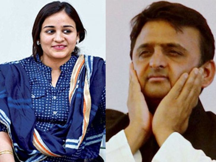 akhilesh Yadav and aparna yadav Breaking अपर्णा की वजह से विवाद में घिरे Akhilesh Yadav