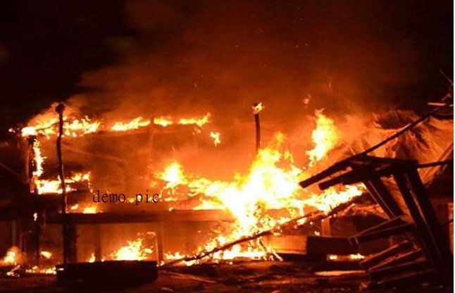 ??????????/?????????. पुलिस बूथ-विद्युत विभाग दफ्तर को फूंका