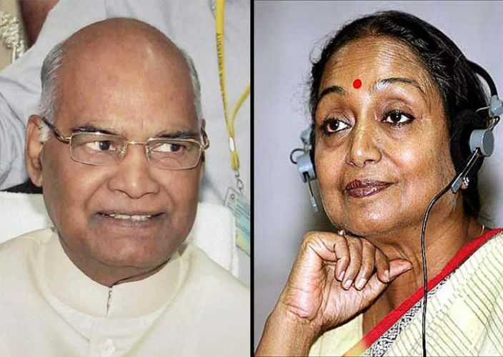 kanpur राष्ट्रपति पद के लिए बेटे-भांजी के बीच टक्कर, कोविंद का पलड़ा मीरा से भारी