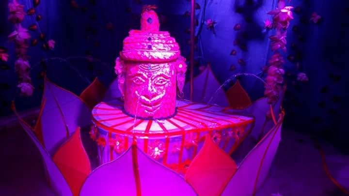 Bholenath भोलेनाथ का कमल रूप में शृंगार, सप्तधारा से अभिषेक