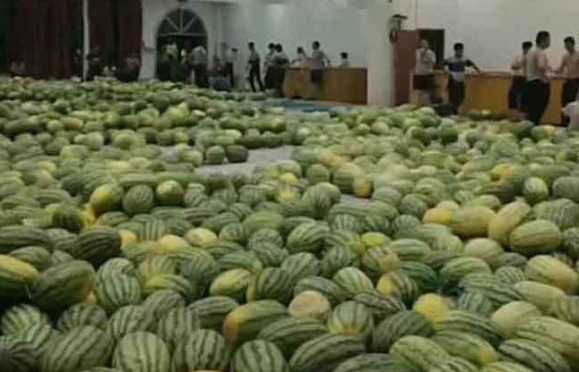 watermellon बिना वाहन के इस ट्रिक से एक जगह से दूसरी जगह पहुंचा दिया 30 टन तरबूज