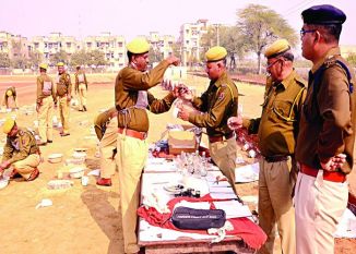 Bharatpur range became assistant sub-inspector in the fourteen sub-inspector भरतपुर रेंज में चौदह सहायक उपनिरीक्षक बने उपनिरीक्षक
