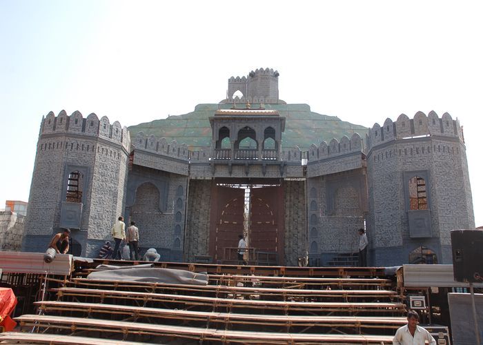 जाणता राजा का मंचन आज से, सजा रिवॉल्विंग स्टेज
