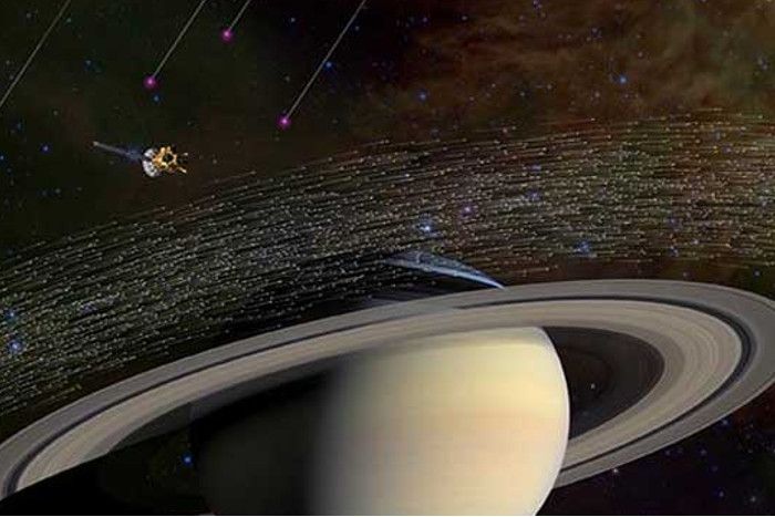 Saturn Spacecraft Samples Interstellar Dust Nasa क अ तर क ष य न न शन ग रह पर ध ल क पत लग य Patrika News