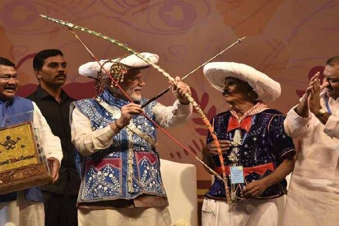 national tribal festival राष्ट्रीय जनजाति महोत्सव में छाए मेवाड़ के गेर और गवरी नृत्य