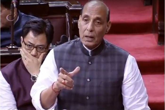 rajnath singh लखनऊ एनकाउंटर पर संसद में बोले राजनाथ, कहा - सैफुल्ला के पिता पर नाज है