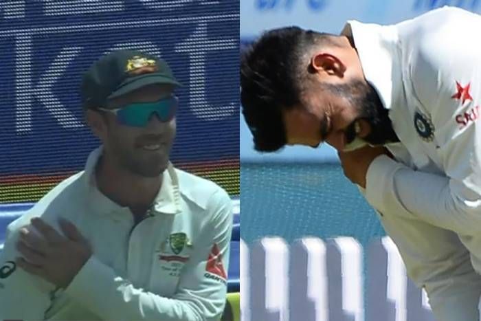 virat kohli injury in ranchi test मैक्सवेल ने मैच में उड़ाया विराट कोहली की चोट का मजाक, देखें वीडियो