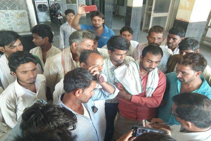 खदान में विस्फोट से मजदूर की मौत, ग्रामीणों ने किया हंगामा