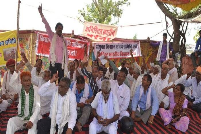 Farmers protest started in Kota किसान आंदोलनः कोटा में शुरू हुआ किसानों का महापड़ाव