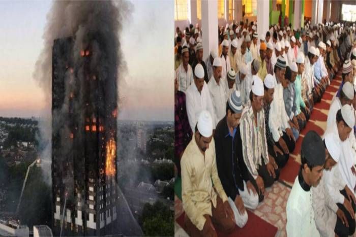 london fire लंदन अग्निकांड: रोजेदार मुसलमानों ने जीता सबका दिल, ऐसे पहुंचया लोगों तक मदद