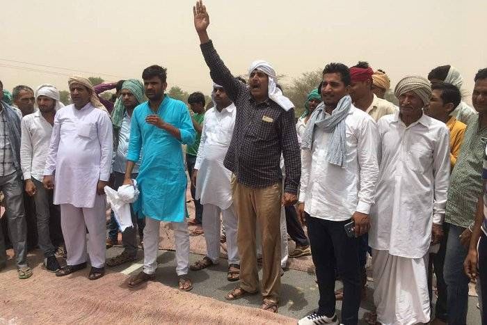 नोहर क्षेत्र के किसानों ने राष्ट्रव्यापी आंदोलन में दिया समर्थन