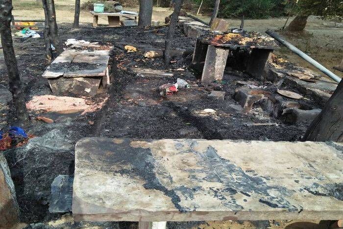 Cash and light burn in fire आग में नकदी व जेवर जले