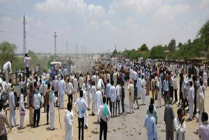 High Ground Of Farmers सिंचाई पानी को लेकर किसानों का पड़ाव जारी, हजारों की तादाद में पशु लेकर पहुंचे किसान