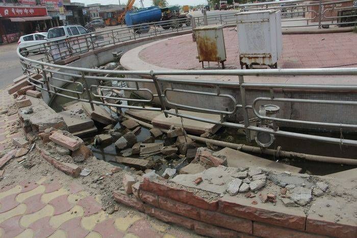 jodhpur, jodhpur news, Basni news, DPS circle news, Mismanagement news, hindi news, latest news, latest hindi news क्या नाकामी छिपाने के लिए ही किया था सौंदर्यीकरण?