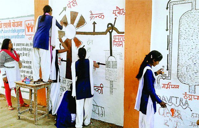 Celebrate Energy Conservation Day - दीवार पर चित्र बनाकर समझाया ऊर्जा  संरक्षण का महत्व | Patrika News